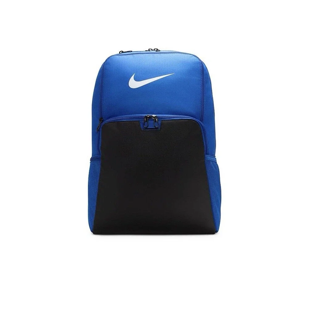 Nike Brasilia Backpack XL Game Royal Black School Gym Bag DM3975-480 NEW
